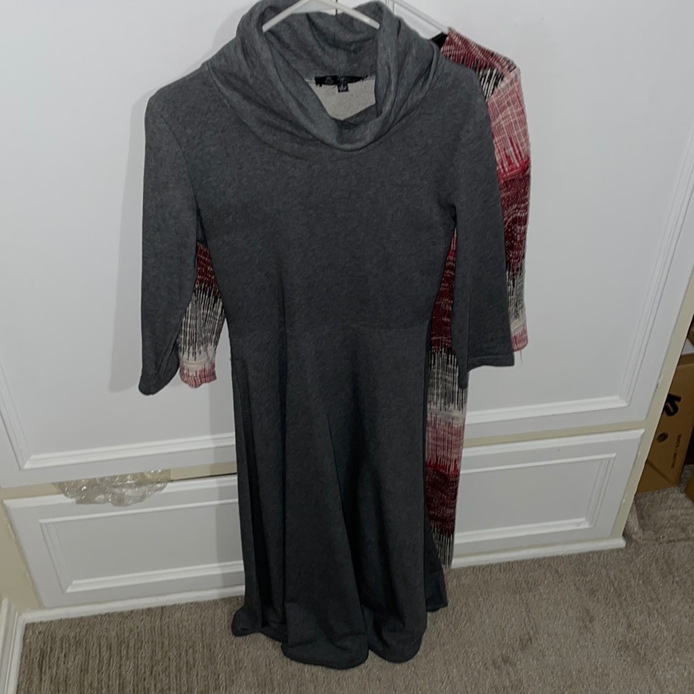 Turtleneck long dress. Super comfy! Sweatshirt material!